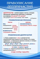 Стенд "Правописание деепричастий" - fgospostavki.ru - Сергиев Посад