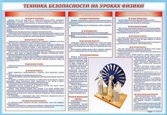 Стенд-уголок "Техника безопасности на уроках физики" - fgospostavki.ru - Сергиев Посад