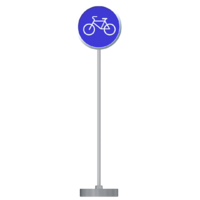 Знак дорожный "Велосипедная дорожка" 4.4 типоразмер 40 на стойке с основанием 3кг - fgospostavki.ru - Сергиев Посад
