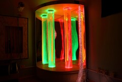 Сенсорный уголок большой с двумя колоннами, двусторонней подсветкой и фибероптическими нитями. VIP класс. - fgospostavki.ru - Сергиев Посад