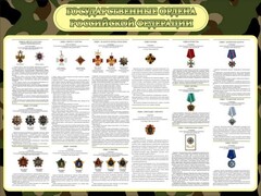 Стенд "Государственные ордена РФ" - fgospostavki.ru - Сергиев Посад