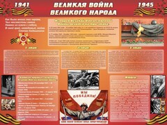 Стенд "Великая война Великого народа" Вариант 2 (6 блоков) - fgospostavki.ru - Сергиев Посад