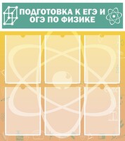 Стенд "Подготовка к ЕГЭ и ОГЭ по физике (6 карманов)" - fgospostavki.ru - Сергиев Посад