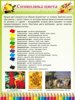 Стенд "Символика цвета" - fgospostavki.ru - Сергиев Посад
