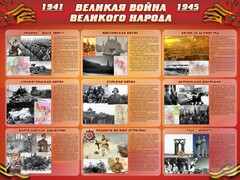 Стенд "Великая война Великого народа" Вариант 1 (9 блоков) - fgospostavki.ru - Сергиев Посад