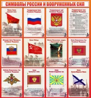 Стенд "Символы России и вооруженных сил" - fgospostavki.ru - Сергиев Посад