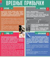 Стенд "Вредные привычки" - fgospostavki.ru - Сергиев Посад