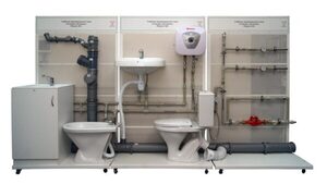 Учебный трехмодульный стенд «Слесарь - сантехник» - fgospostavki.ru - Сергиев Посад