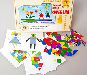 Игровой набор Фребеля "Конструктор плоскостной-4" (Серия "Эксперимент") - fgospostavki.ru - Сергиев Посад