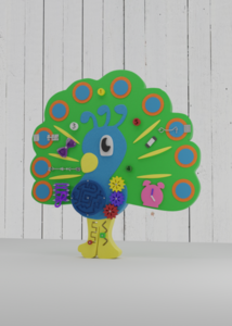 Бизиборд «Радостный павлин» - fgospostavki.ru - Сергиев Посад