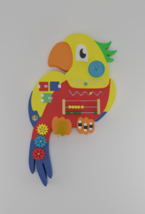 Бизиборд «Разноцветный попугай» - fgospostavki.ru - Сергиев Посад