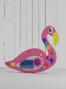 Бизиборд «Розовый фламинго» - fgospostavki.ru - Сергиев Посад