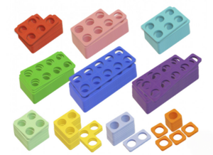 Нумирошка. Набор цветных пластиковых форм 100 шт. по методике Нумикон - fgospostavki.ru - Сергиев Посад