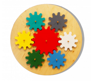 Бизиборд «Цветные шестеренки» - fgospostavki.ru - Сергиев Посад