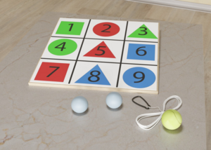 Мишень напольная цветная с цифрами - fgospostavki.ru - Сергиев Посад