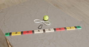 Мяч-маятник и планка для отбивания с цифрами - fgospostavki.ru - Сергиев Посад