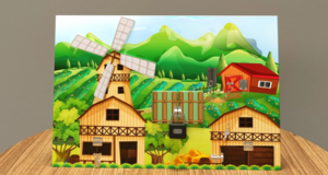 Настенная панель «Деревенский двор» - fgospostavki.ru - Сергиев Посад