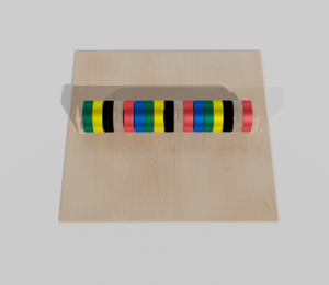 Тактильно-развивающая панель с разноцветными кругами - fgospostavki.ru - Сергиев Посад