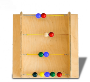 Тактильно-развивающая панель с текстурами и радужными шариками - fgospostavki.ru - Сергиев Посад