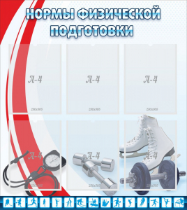 Стенд "Нормы физической подготовки" Вариант 2 - fgospostavki.ru - Сергиев Посад