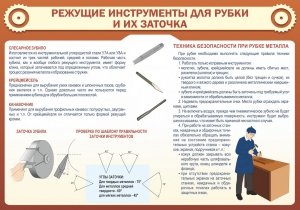 Стенд "Режущие инструменты для рубки и их заточки" - fgospostavki.ru - Сергиев Посад