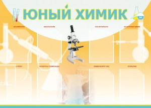 Стенд "Юный химик" Вариант 1 - fgospostavki.ru - Сергиев Посад