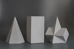 Набор гипсовых геометрических тел (15 штук) - fgospostavki.ru - Сергиев Посад