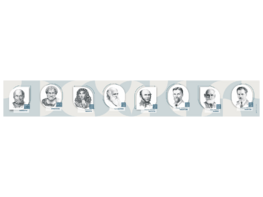 Стенд-лента "Выдающиеся ученые-биологи" - fgospostavki.ru - Сергиев Посад