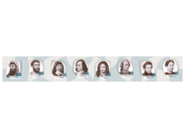 Стенд-лента "Выдающиеся деятели математики" - fgospostavki.ru - Сергиев Посад