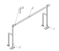 Станок хореографический напольный (1,5 метра, однорядный) - fgospostavki.ru - Сергиев Посад