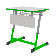 Парта NOMAD одноместная регулируемая по высоте с антивандальной кромкой - fgospostavki.ru - Сергиев Посад
