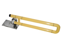 Поручень откидной с антибактериальным покрытием (желтый) - fgospostavki.ru - Сергиев Посад