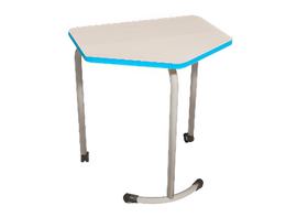 Стол мобильный модульный трапециевидный FLEXY с антивандальной кромкой - fgospostavki.ru - Сергиев Посад