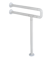 Поручень напольно-настенный с антибактериальным покрытием (белый) - fgospostavki.ru - Сергиев Посад