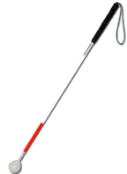 Трость телескопическая графитовая с вращающимся наконечником в виде шара - fgospostavki.ru - Сергиев Посад