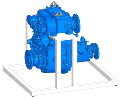 Учебное оборудование «Раздаточная коробка с коробкой отбора мощности в разрезе грузового автомобиля КамАЗ» - fgospostavki.ru - Сергиев Посад