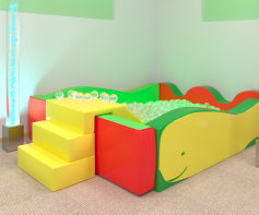 Бассейн «Кит» с горкой - fgospostavki.ru - Сергиев Посад