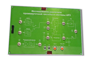 Сменная панель «Исследование усилителя промежуточной частоты и системы АРУ» - fgospostavki.ru - Сергиев Посад