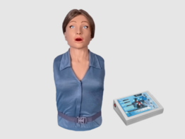 Тренажер-манекен взрослой пострадавшей женщины "Ирина" (голова, торс) для отработки приемов сердечно-легочной реанимации - fgospostavki.ru - Сергиев Посад