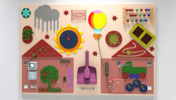 Бизиборд «Бытовые предметы» - fgospostavki.ru - Сергиев Посад