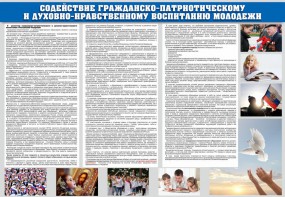 Стенд "Содействие гражданско-патриотическому и духовно-нравственному воспитанию молодежи" - fgospostavki.ru - Сергиев Посад