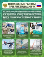 Стенд "Неотложные работы при ликвидации ЧС" - fgospostavki.ru - Сергиев Посад