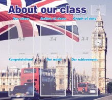 Стенд "About our class" - fgospostavki.ru - Сергиев Посад