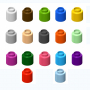 Элемент конструктора одиночный одноцветный Color Blocks 100 штук - fgospostavki.ru - Сергиев Посад